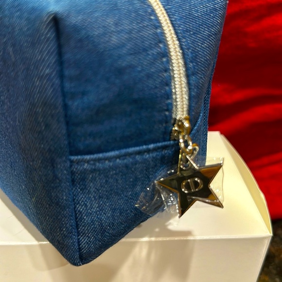 Dior Denim Cosmetic Pouch NIB - Picture 4 of 4